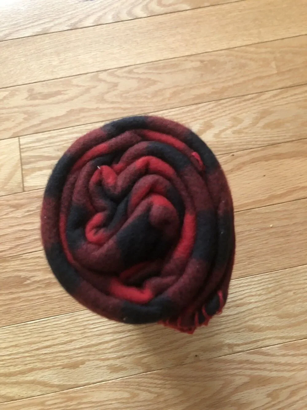 Comfort Bay Soft Red‎ & Black Plaid Fleece Throw/Blanket 50